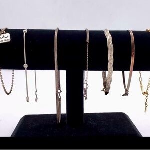 Elegant.925 Sterling Silver Bracelets all 7